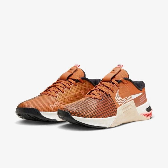 Nike Metcon 8 Low Womens Training Shoes Brown White DO9327-200 NEW Size 10 - Picture 6 of 10